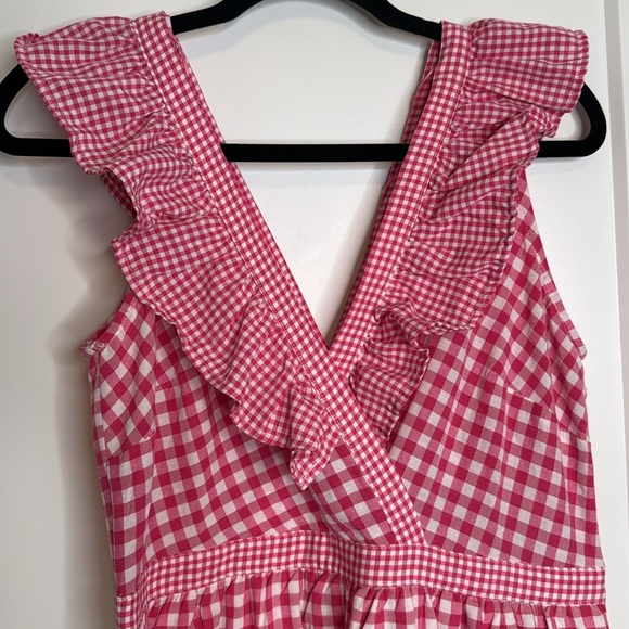 NWT Compañia Fantastica Gingham Midi Dress - L - Picture 6 of 7